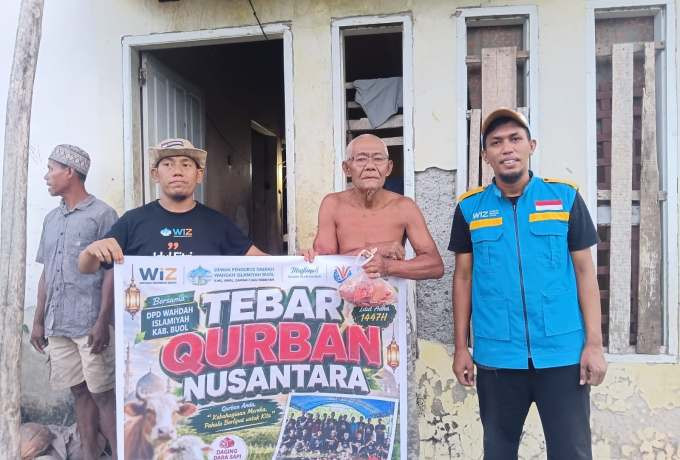 330 Kilogram Daging Kurban Disalurkan, Wahdah Islamiyah Buol Jangkau Masyarakat Karamat dan Biau
